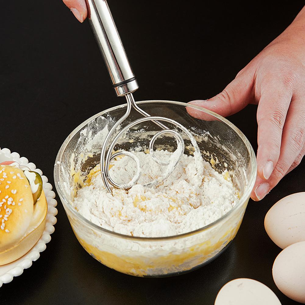 Kitchen Gadgets And Appliances - Batidor de masa de acero inoxidable