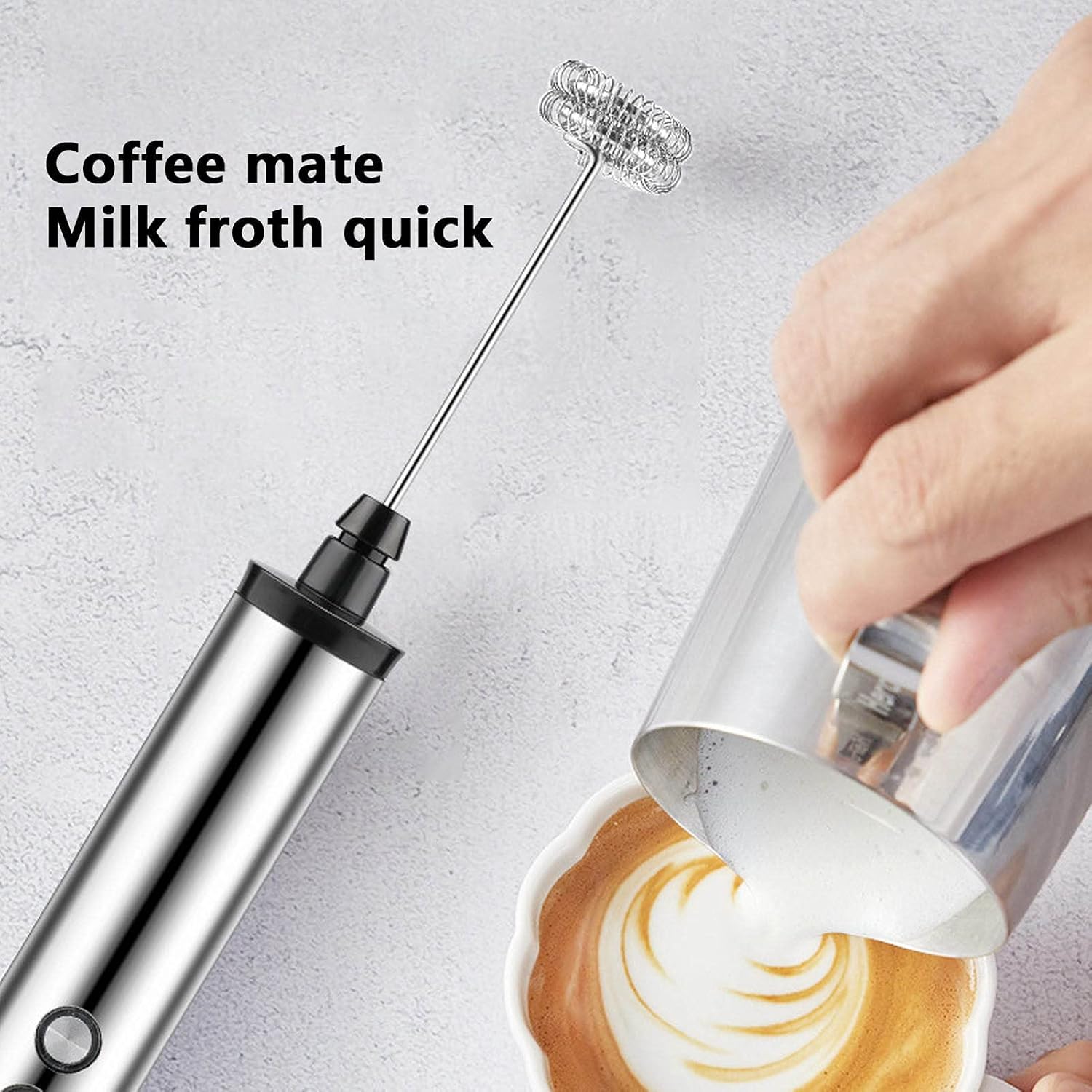 Kitchen Gadgets And Appliances - Batidora de Leche Eléctrica de Mano
