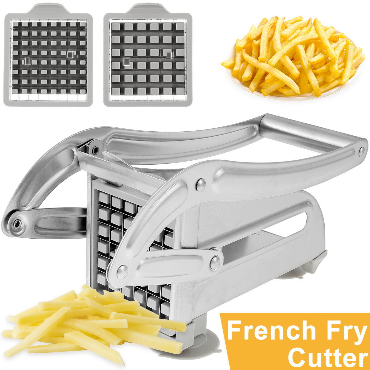 Potato Masher Ricer - Cortador de patatas fritas de acero
