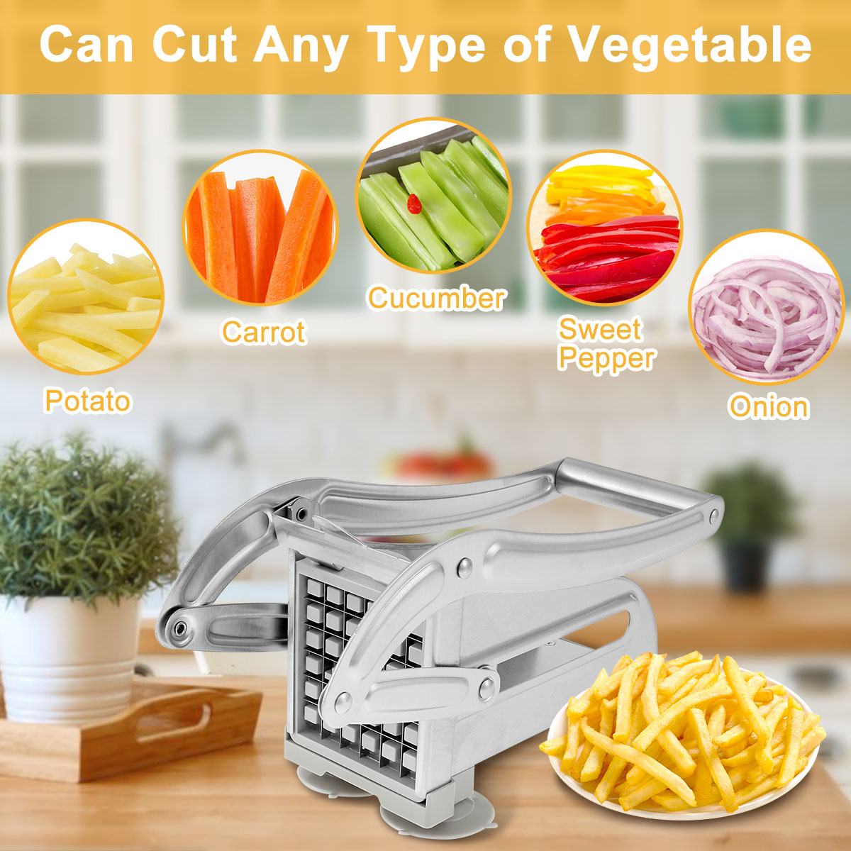 Cortador de patatas fritas de  - Potato Masher Ricer reseña y precio
